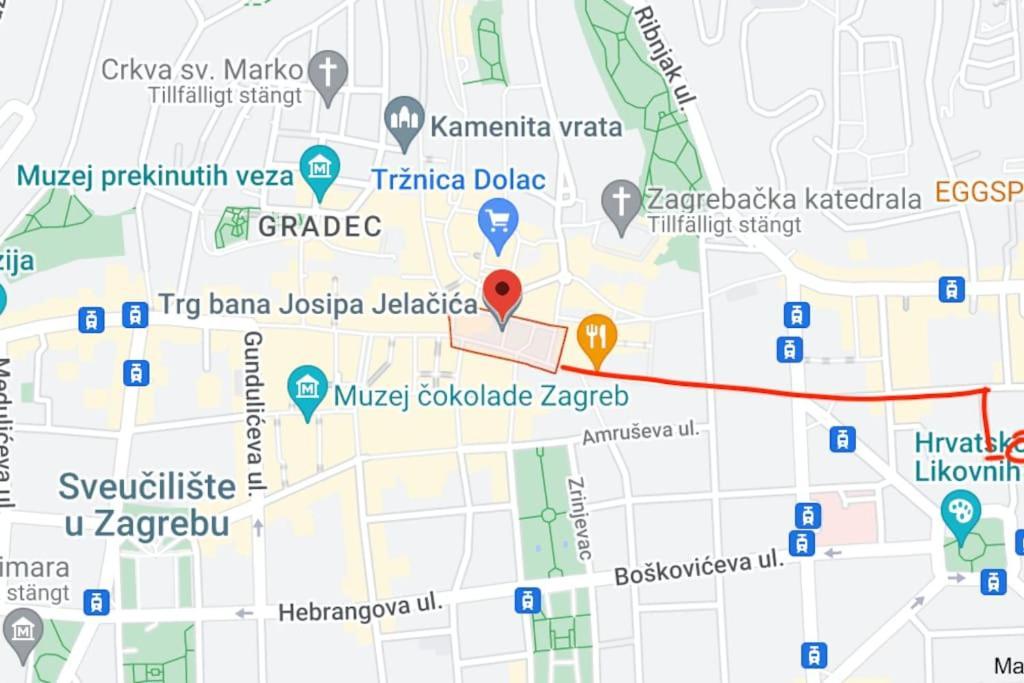Apartment Near The Home Of Croatian Artists Zagreb Luaran gambar